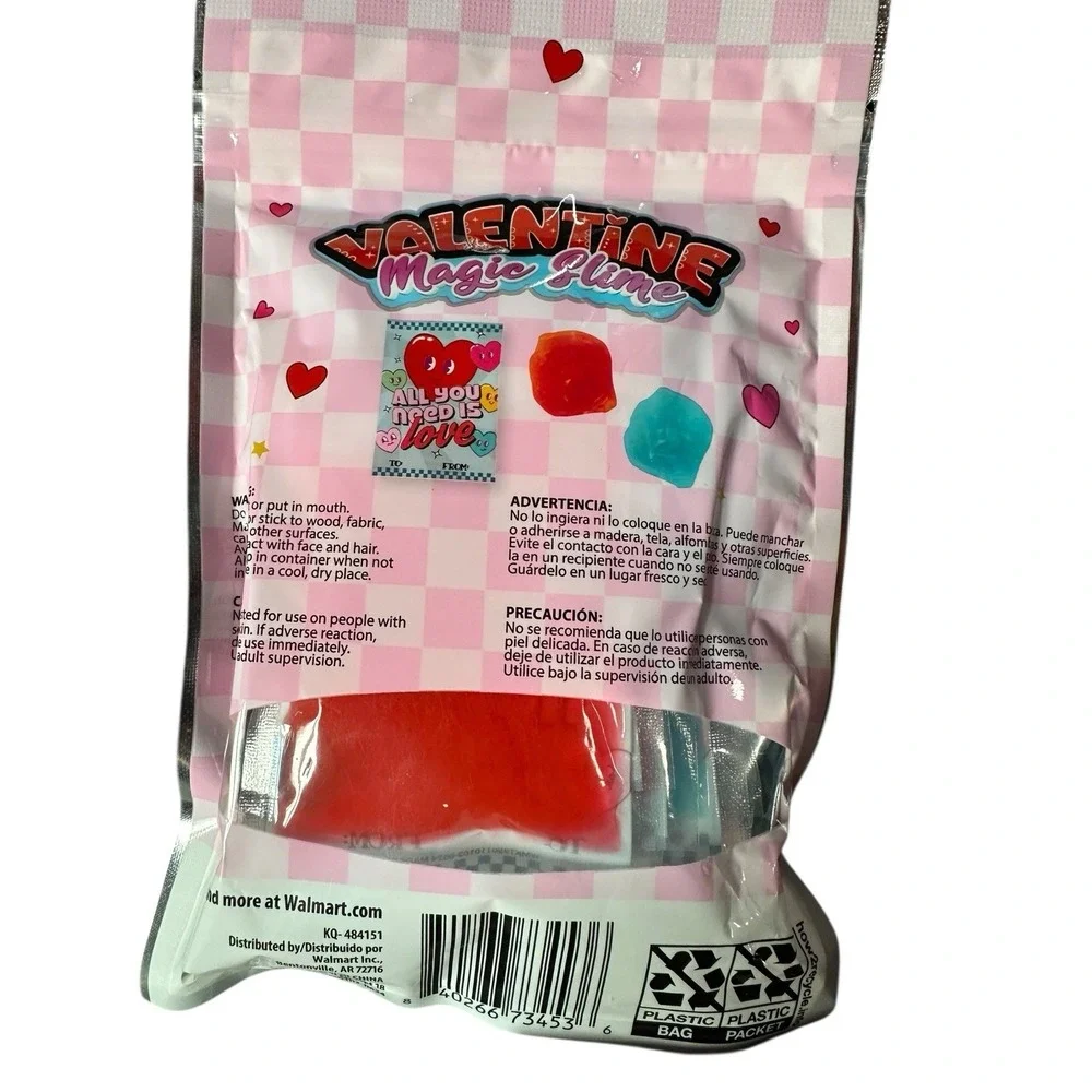 3 packs valentine slime 3 packs 8 count each 24 total resealable‎ giftable bags